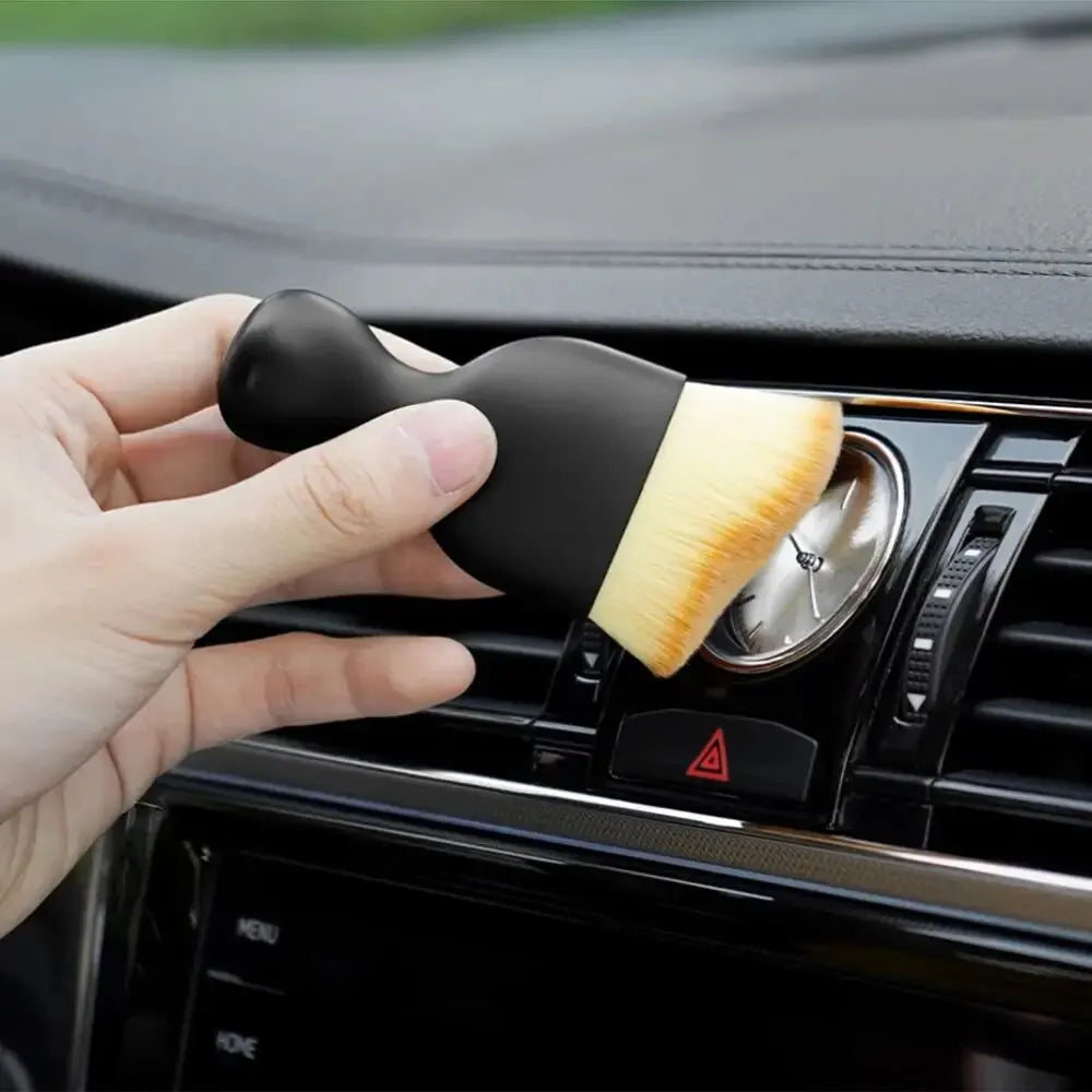 2 Pcs Car Interior Dust Sweeping Soft Brush Car Washing Tool Keyboard Gap Car Dust Brush out Trend Cleaning Brush Beauty World Shop