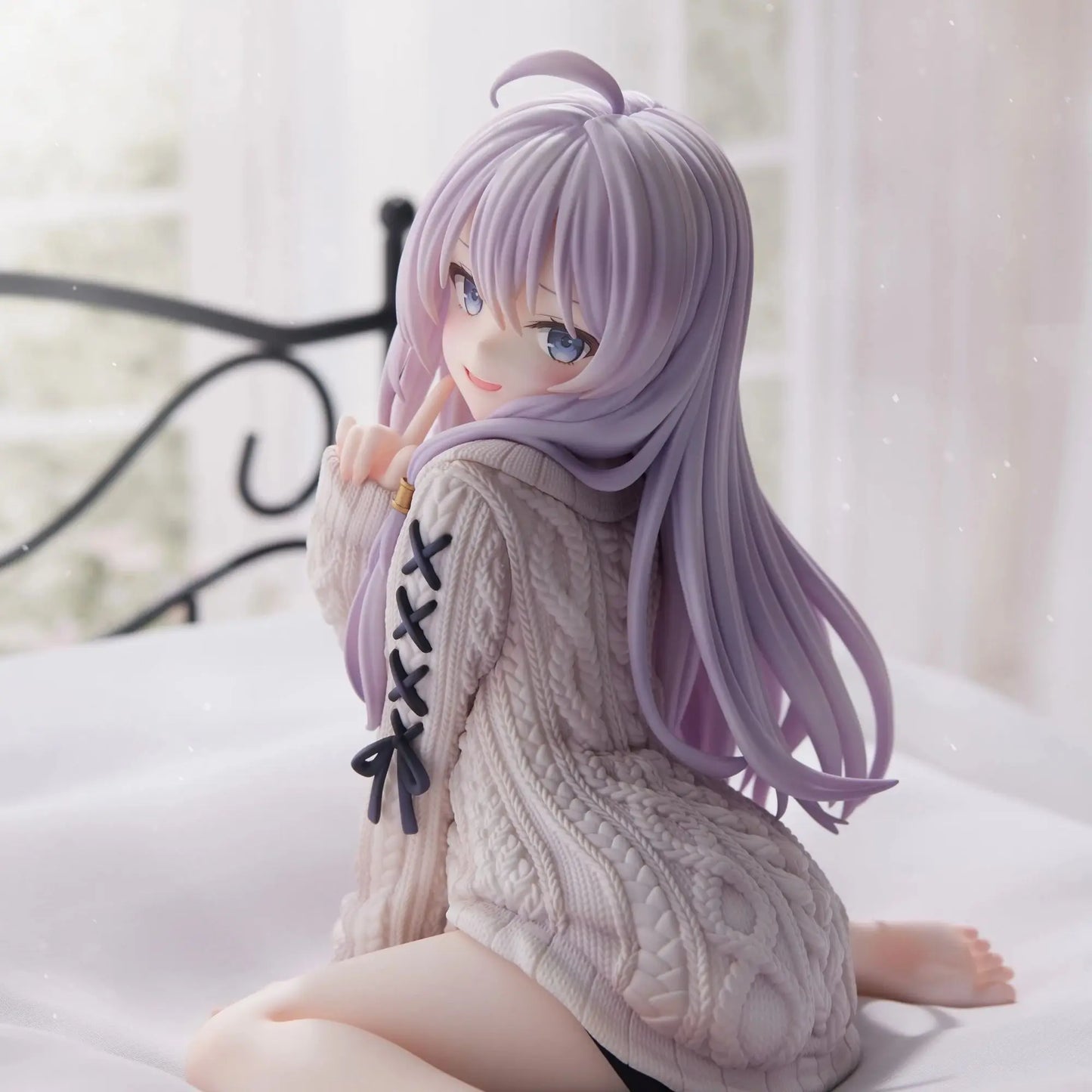 15cm The Journey of Elaina Anime Figure Knit Dress Witch Elaina Action Figure PVC Collection Model Doll Toys for Christmas Gifts Beauty World Shop