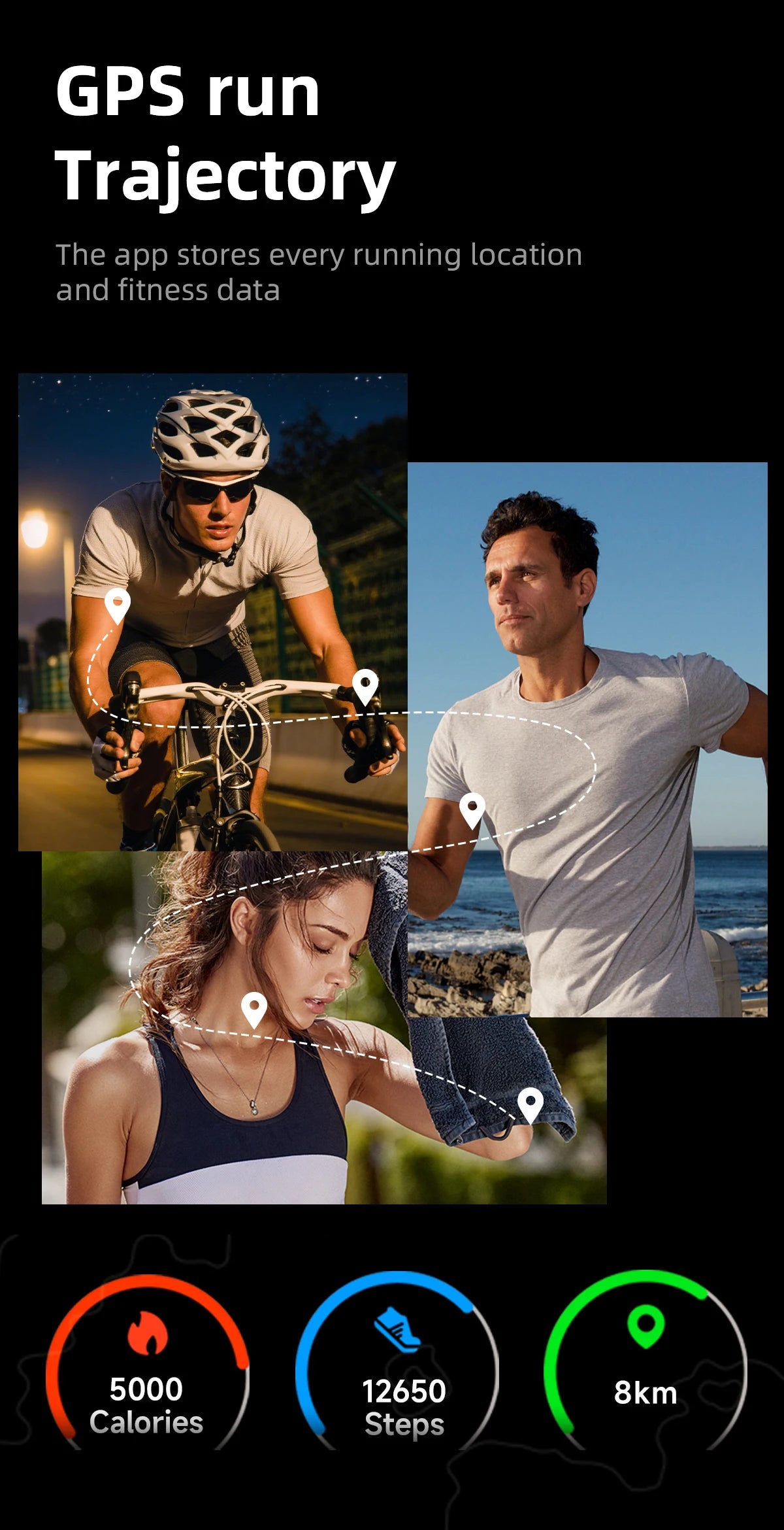 LIGE NO Screen Smart Wristbands With Heart Rate Sleep AI Health Monitor Report Smart Bracelet Incoming Call Notification Watches Beauty World Shop