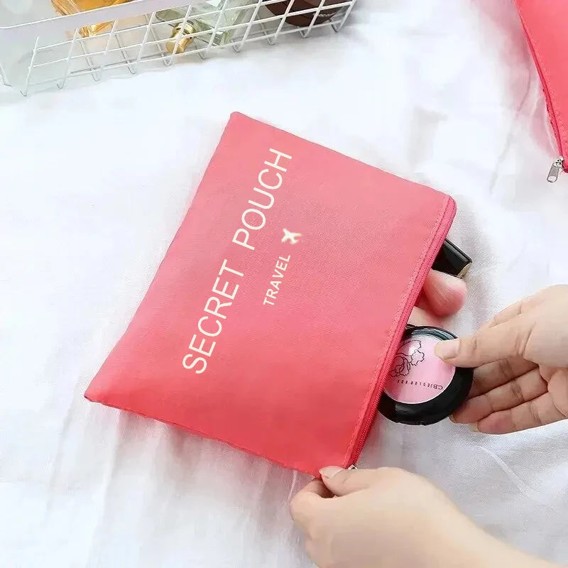 6 Pcs/Set Pink/Blue/Grey Travel Storage Bag Large Capacity Waterproof Luggage Clothing Underwear Storage Bag Bag With Zipper Beauty World Shop