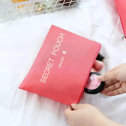 6 Pcs/Set Pink/Blue/Grey Travel Storage Bag Large Capacity Waterproof Luggage Clothing Underwear Storage Bag Bag With Zipper Beauty World Shop