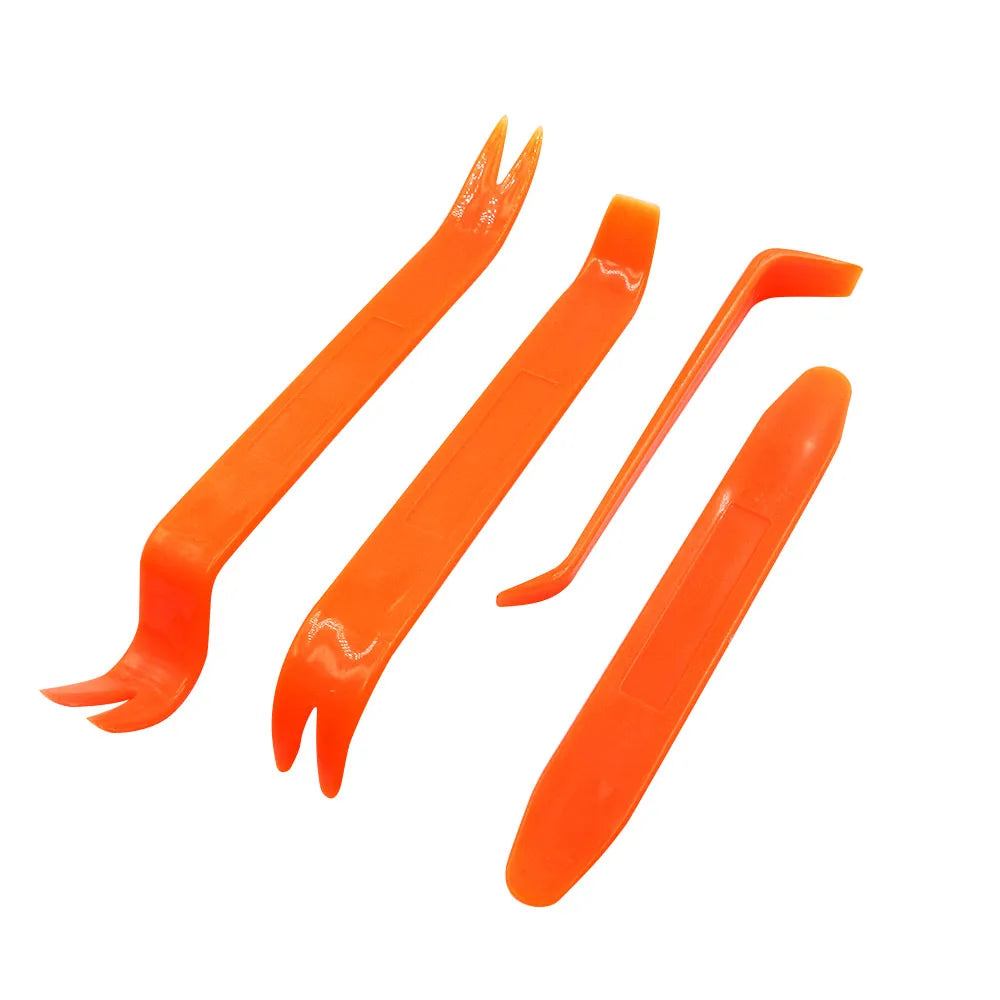 4pcs/Set Portable Car Panel Removal Tool Kit Nail Puller Radio Audio Door Pry Repair Clip Trim Dash Removal Installer Hand Tool Beauty World Shop