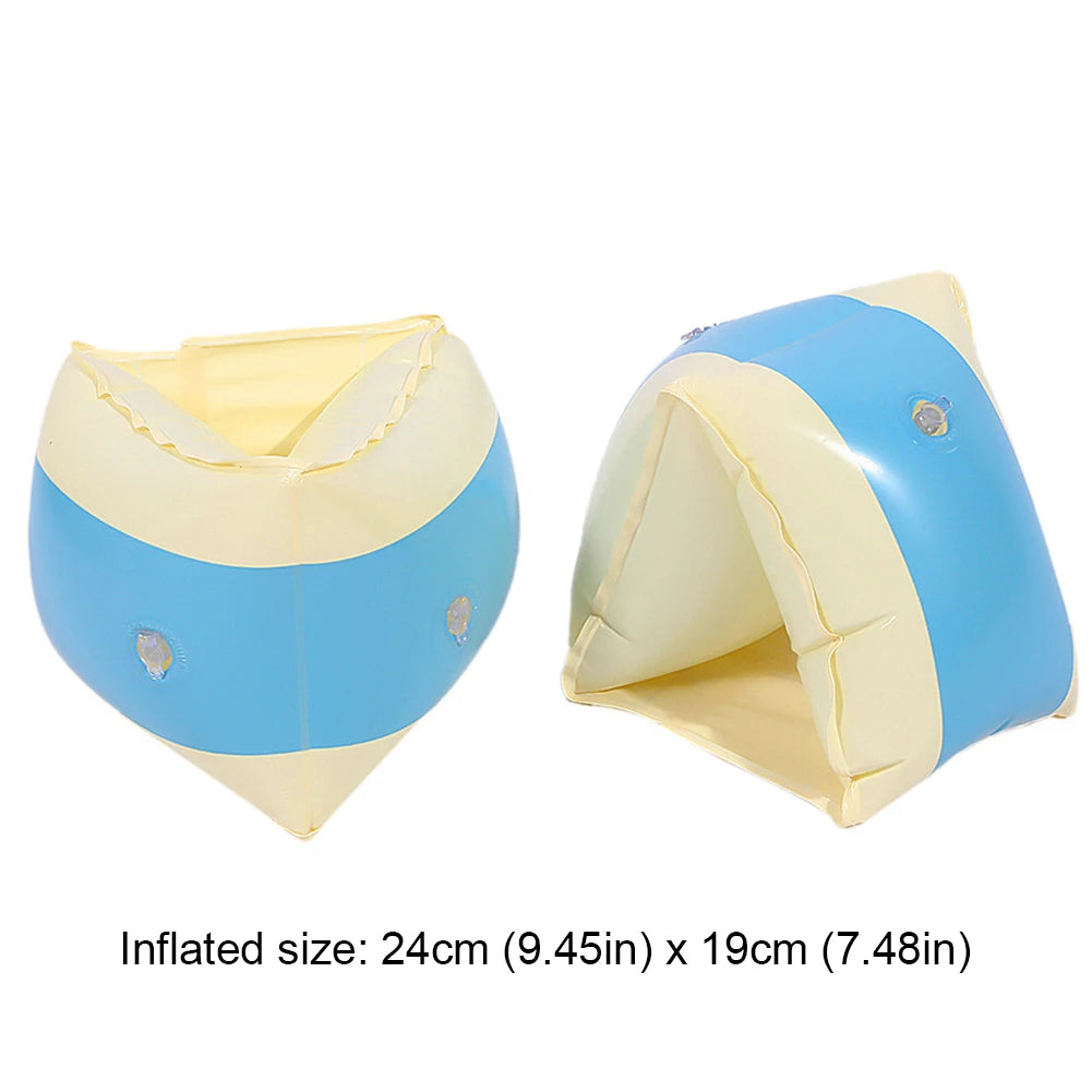 2pcs PVC Inflatable Arm Rings Summer Swimming Arm Floater Kids Pool Float Sleeve Inflatable Pool Buoy Armbands Pool Accessories Beauty World Shop