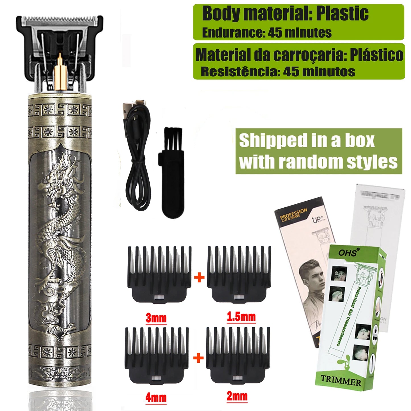 T9 Hair Clipper Repair Beard Shaving Body Hair Trimmer Clippers Electric Machine Men Haircut Machine 0mm Barber Shaver Beauty World Shop