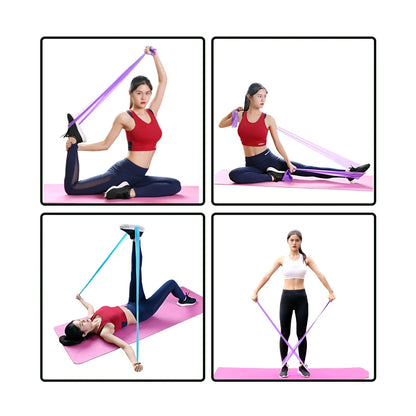 Long Training Stretch Bands Yoga Pilates Resistance Band for Physical Lower Body home Strength Elastic Exercise Bands Beauty World Shop