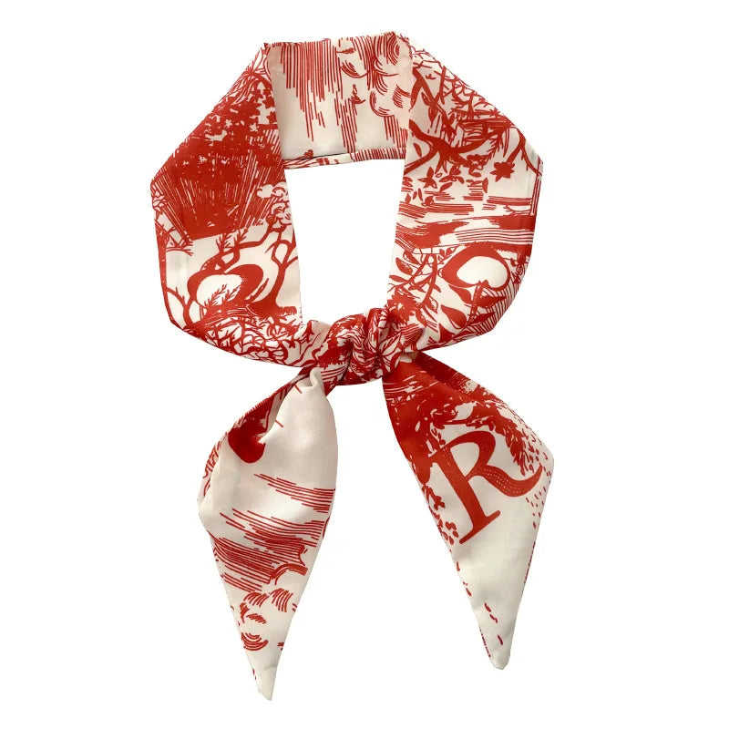 26 Letters Tarot Constellation Bag Scarf Twill Silk Scarves Women New Neckerchief Hair Headbands Beauty World Shop