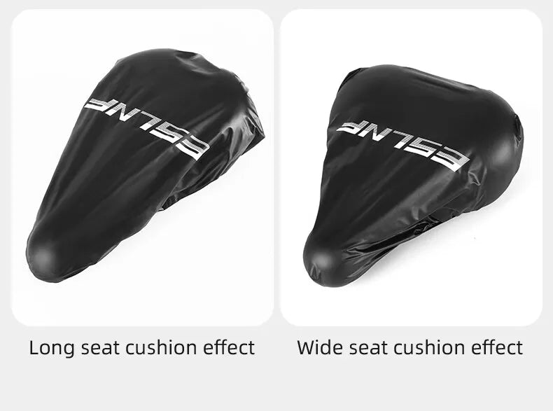 Waterproof Bicycle Saddle Cover High Elastic Road Bicycle Seat Cover Foldable Portable MTB PVC Saddle Cover Bike Accessories Beauty World Shop