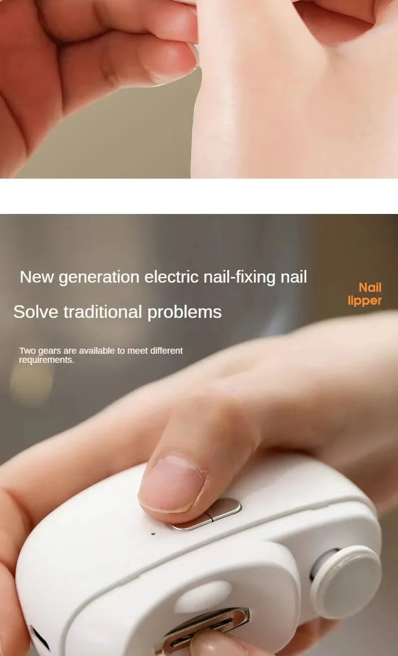 Electric Nail Clipper Grinding and Polishing 2 in 1 Multifunctional Portable Automatic Nail Grinder Electric Manicure Tool Beauty World Shop