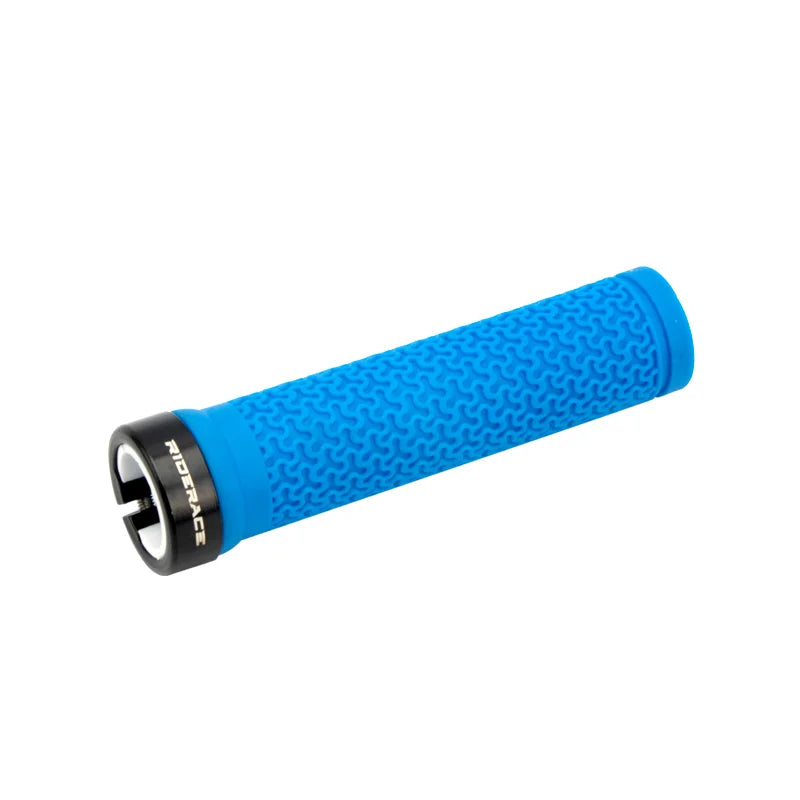 RIDERACE Bicycle Handle Bar Grips MTB Mountain Bike Single-sided Locking Handlebar Cover Rubber Non-slip Cycling Accessories Beauty World Shop