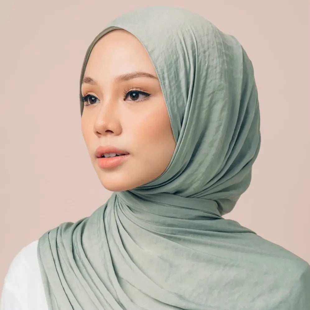 Premium Velvet Satin Chiffon Hijab Scarf Women Luxury Soft Plain Shawl For Women Muslim Hijabs Turban Femme Chic  Ramadan Beauty World Shop
