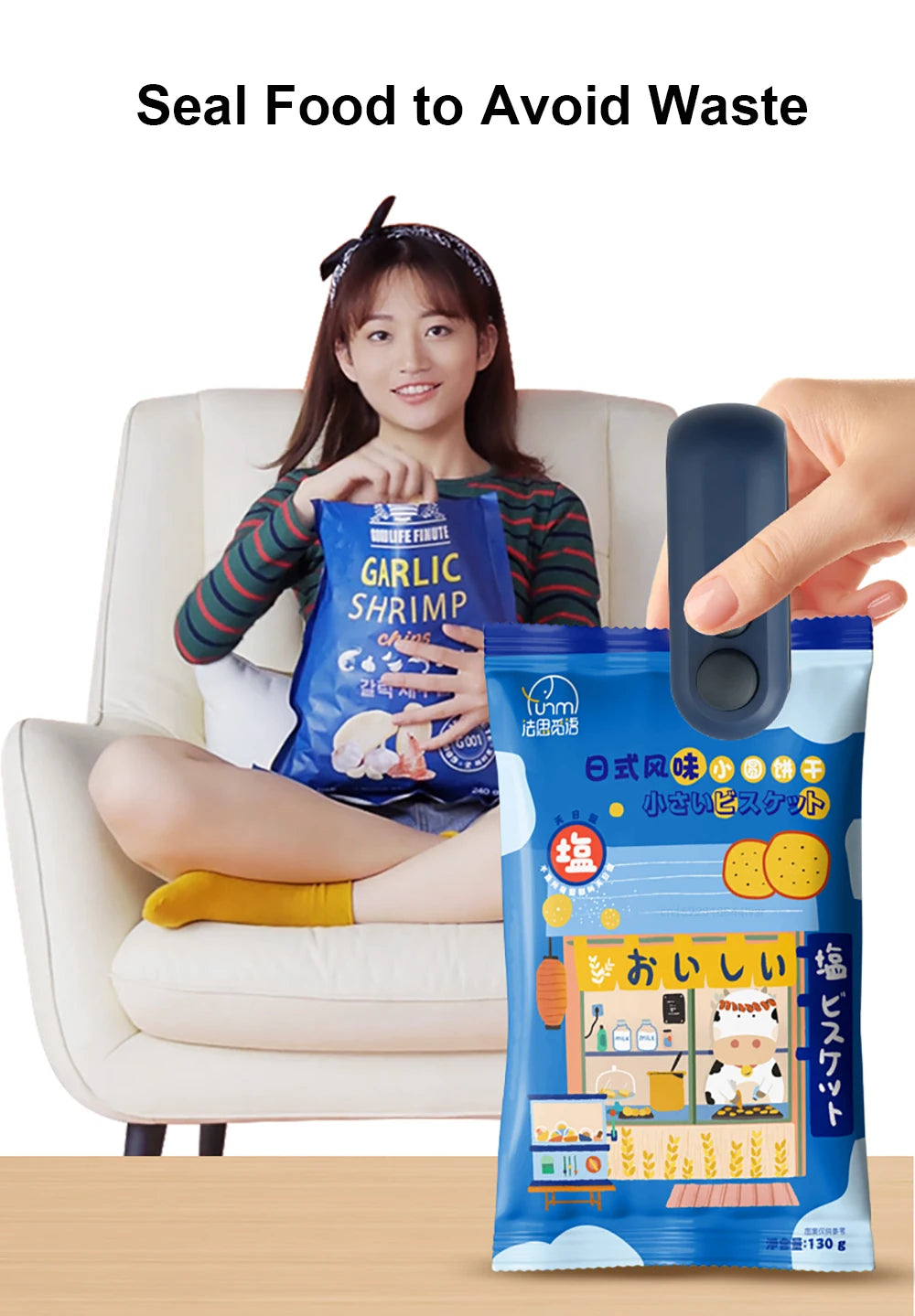 Mini Heat Bag Sealing Machine Package Sealer Bags Plastic Food Sealer Clip Bag Handheld Sealer Food Packaging Heat Sealer Beauty World Shop