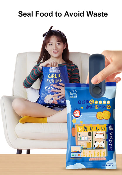 Mini Heat Bag Sealing Machine Package Sealer Bags Plastic Food Sealer Clip Bag Handheld Sealer Food Packaging Heat Sealer Beauty World Shop