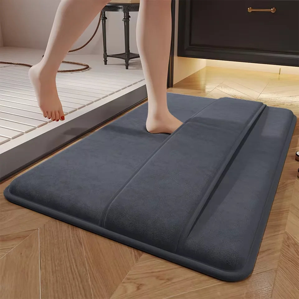 Super absorbent floor mat, super absorbent bath mat, super anti slip coral velvet bathroom floor mat, door mat Beauty World Shop