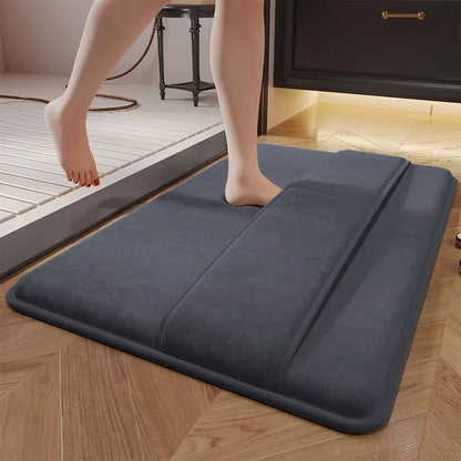 Super absorbent floor mat, super absorbent bath mat, super anti slip coral velvet bathroom floor mat, door mat Beauty World Shop