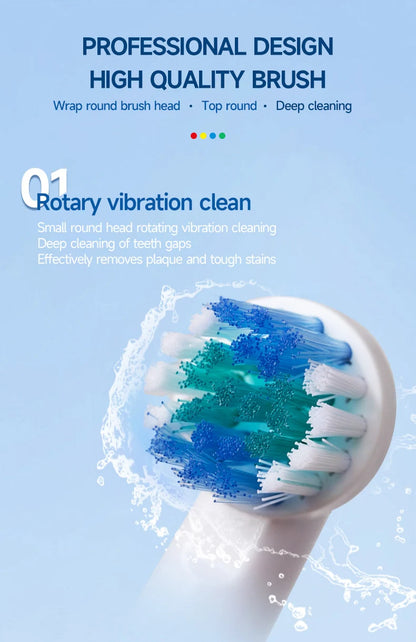 4/8pcs Replacement Brush Heads For Oral-B Electric Toothbrush Advance Power/Vitality Precision Clean/Pro Health/Triumph/3D Excel Beauty World Shop