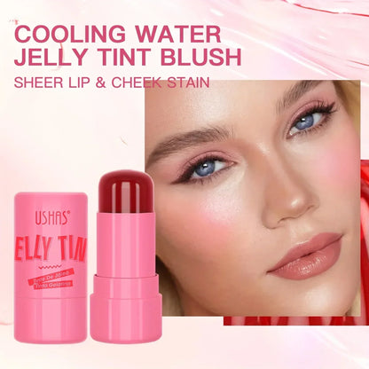 4 Colors Jelly Blush Stick Lip Balm Eyeshadow 3-in-1 Multi-Use Matte Blush Moisturize Brighten Lip Gloss Beauty Trend Shop