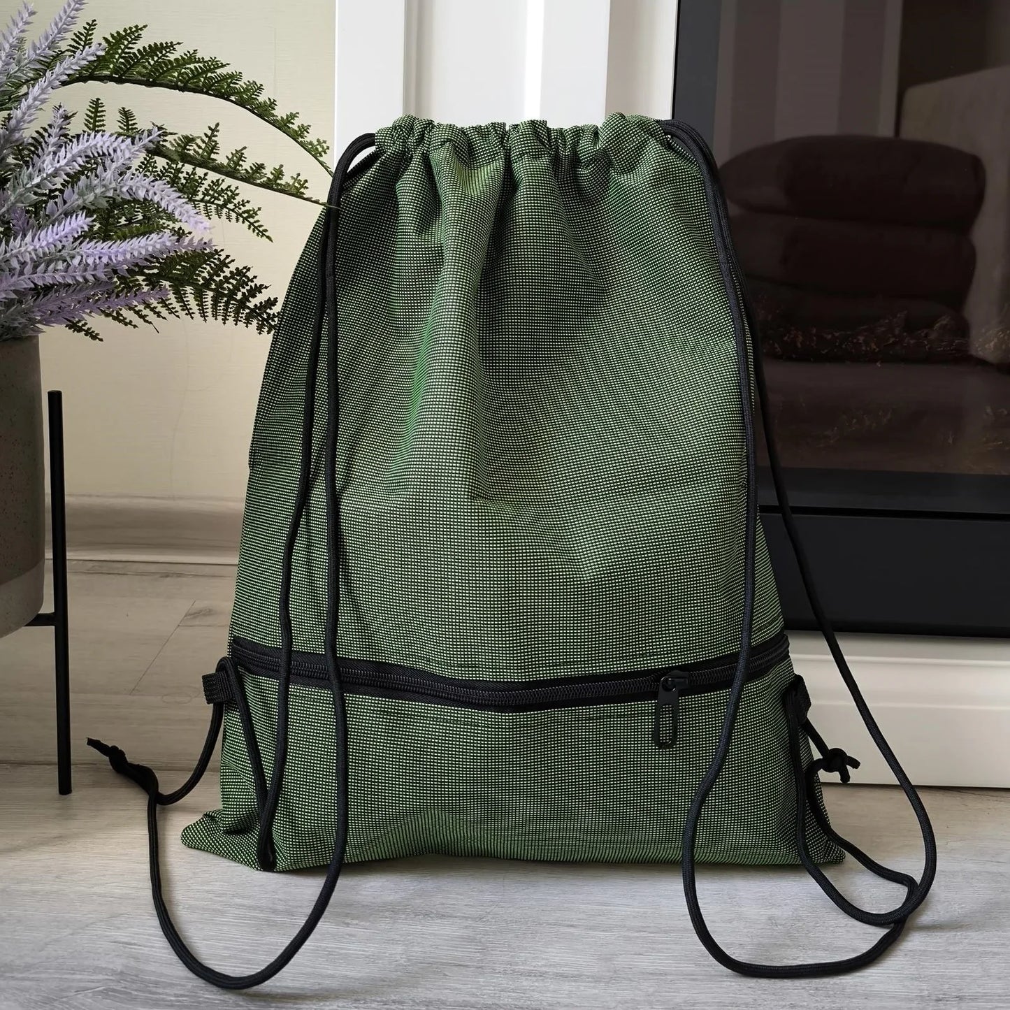 Foldable Drawstring Backpack, Lightweight, Simple and Fashionable Sports Backpack, Unisex Beauty World Shop