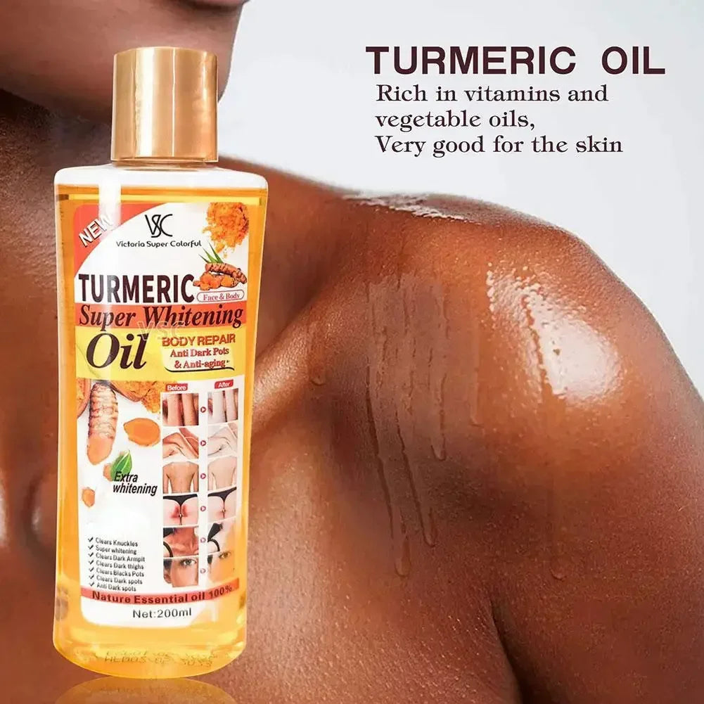 Turmeric Essential Oil Facial Body Massage oil Moisturizing Diffuser Aromatherapy Brightening Smoothing Body Face Skin Care 200m Beauty Trend Shop