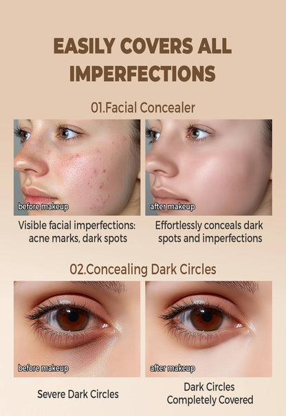 Waterproof Full Coverage Concealer for Tattoos, Scars - Natural Finish Foundation for All Skin Tones & Types Beauty World Shop