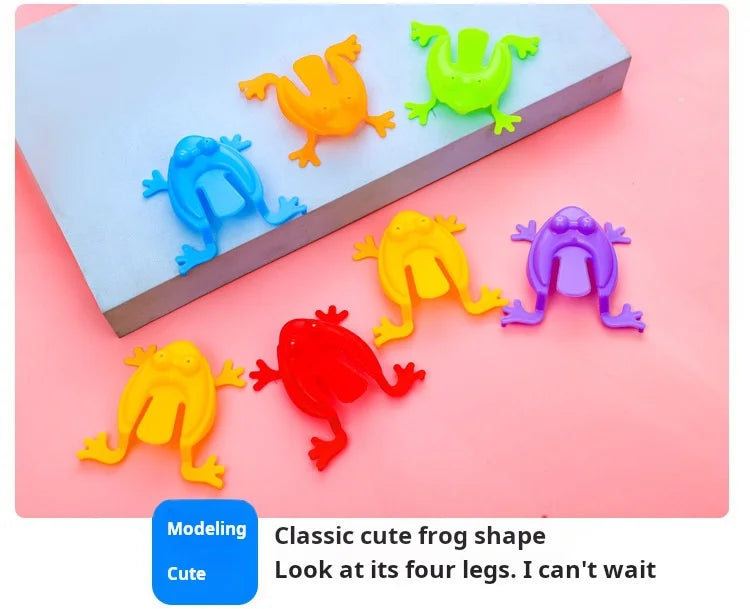 20pcs Bouncing Frog Nostalgic Toys For Children Kindergarten Educational Toy Jumping Frog Toy Christmas Gift Beauty Fashion
