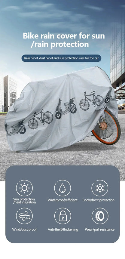 Bicycle Cover Outdoor Protection MTB Bicycle Case Cover Waterproof Dustproof Anti-UV Bike Gear All Seasons Bike Accessories Beauty World Shop