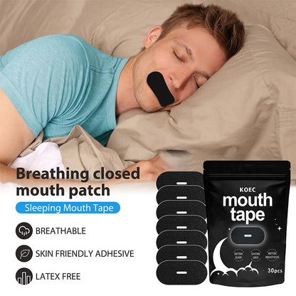 Stop Snoring Patch Nose Breathing Correction Improve Sleeping Promoting Better Breath Portable Night Sleep Mouth Orthosis Tape Beauty World Shop