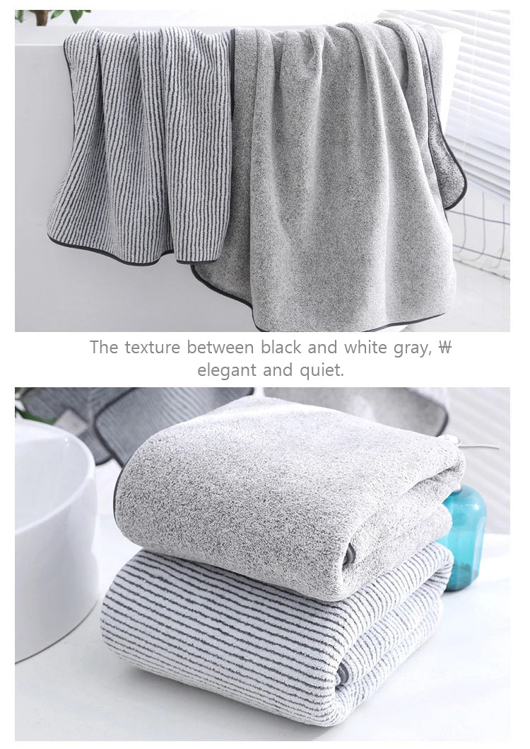 1PCS Thickened Bath Towels for The Body Microfiber Towel for Gym Sports Shower Robe for Spa Beath Home Beauty World Shop