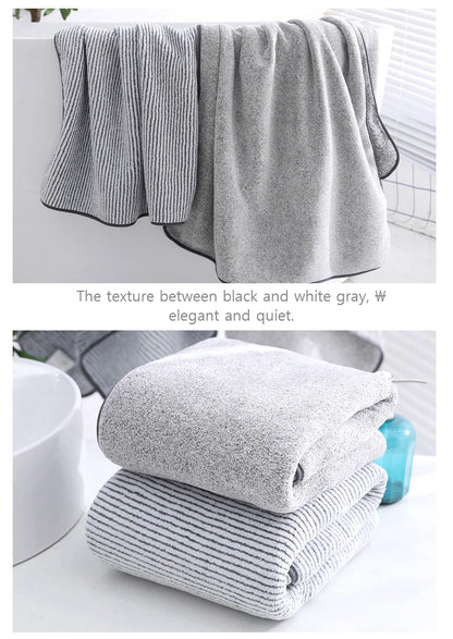 1PCS Thickened Bath Towels for The Body Microfiber Towel for Gym Sports Shower Robe for Spa Beath Home Beauty World Shop