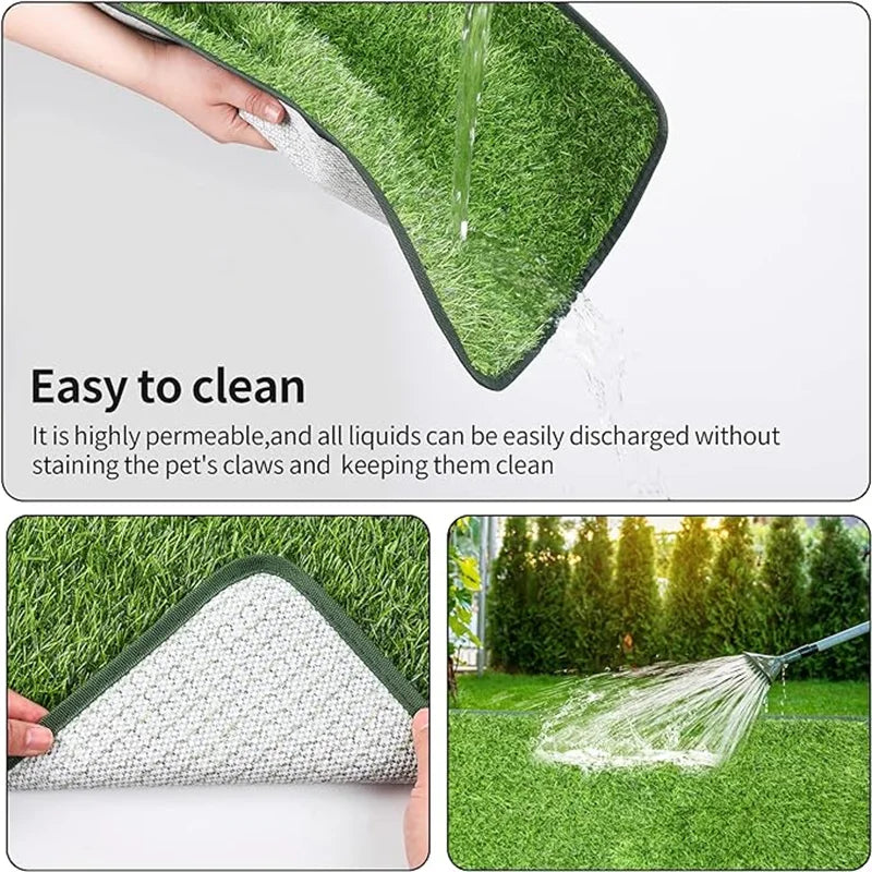 Artificial Grass Dog Potty Pad - Easy ToClean, Odor Resistant,Indoor/OutdoorPet Training Solution Beauty World Shop