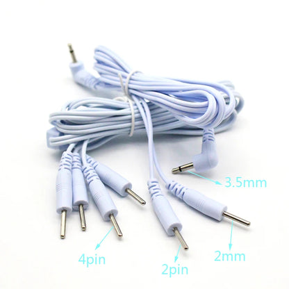 2/4 Pins Head 2.5/3.5mm Plug Type Electrode Cable Line Wire For Tens Acupuncture Electrical Nerve Muscle Stimulator Beauty World Shop