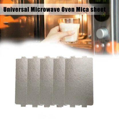 5pcs Universal Microwave Oven Mica Sheet Kitchen Accessories Wave Guide Waveguide Cover Sheet Plates 11.6 X 6.5cm Beauty World Shop