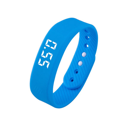 LED Digital Smart Wristbands Waterproof Smart Clock Smartband With Running Pedometer Monitor Smart Band Vibration Alarm Reminder Beauty World Shop