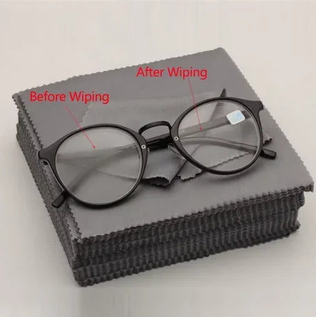 20pcs/lot Black Microfiber Cycling Sunglasses Eyeglasses Cleaning Cloth Glasses Eyewear Clean Lens Cloth Accessories Beauty World Shop