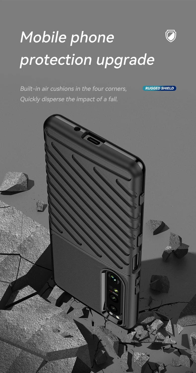 Luxury Shockproof Silicone Phone Case for Sony Xperia 1 III - Soft TPU Protective Cover Beauty World Shop