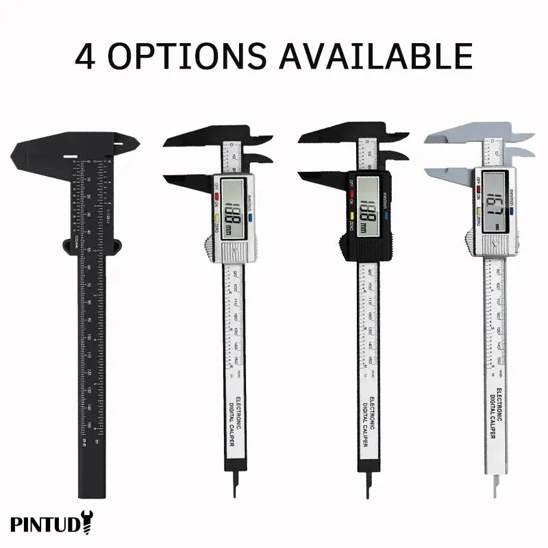 1PC Plastic Vernier Caliper Digital Display Caliper Mini Text Play Caliper Student Vernier Ruler 0 to 150mm Measuring Tool Beauty World Shop
