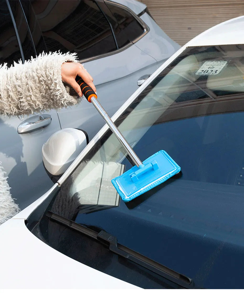 SEAMETAL Car Front Windshield Defogging Brush Telescopic Long handle Car Household Glass Clean Brushes Dust Remover Tool Beauty World Shop