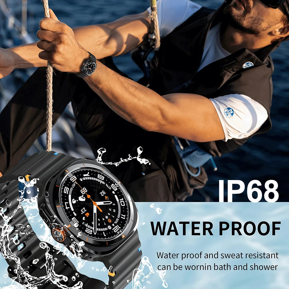 Smart Watch 8 Ultra 2025 Color Matching GPS Compass Smart Watch BT call NFC IP68 Waterproof 4GB Health monitoring Reduction 100% Beauty World Shop