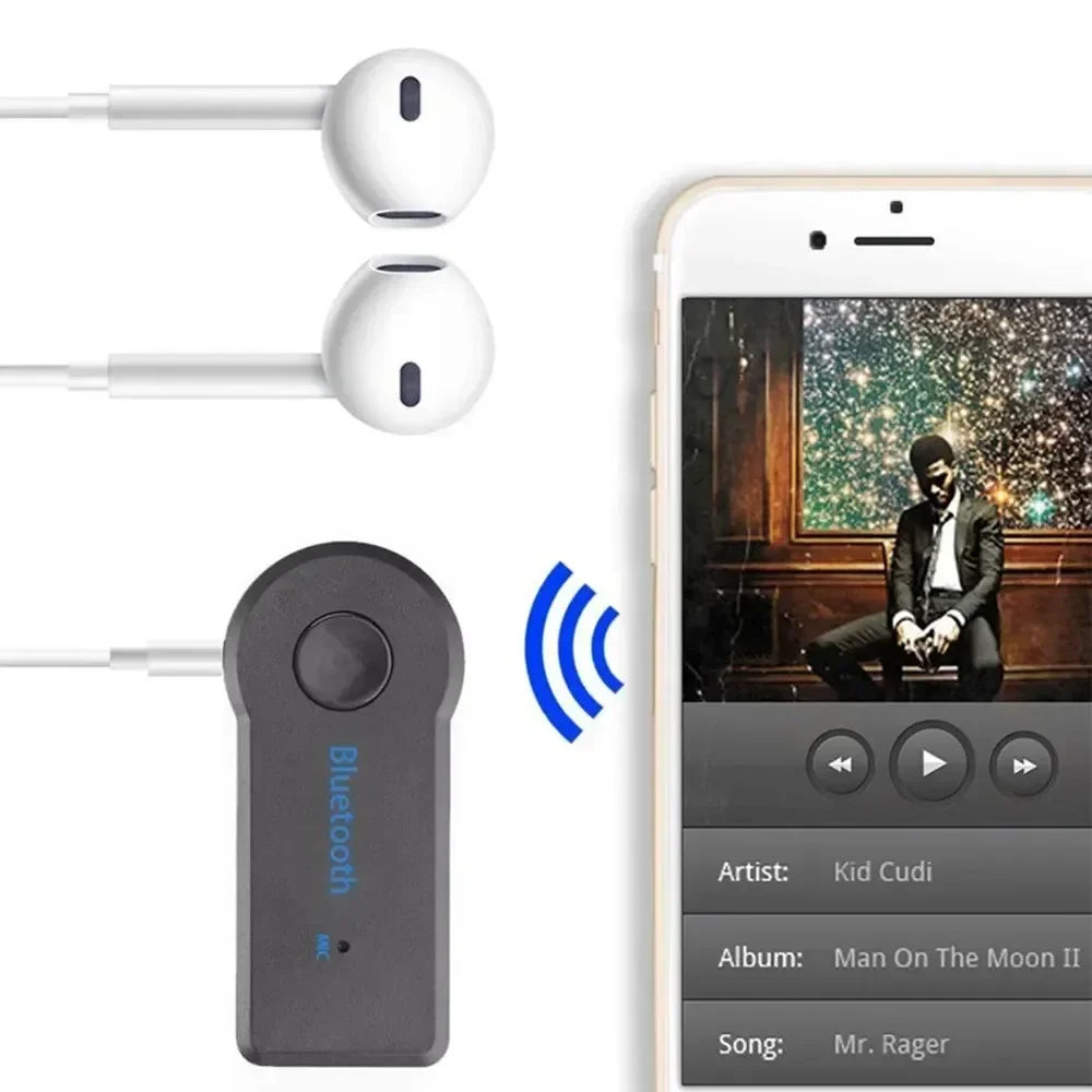 Wireless Bluetooth AUX Car Bluetooth 5.0 Receiver,3.5mm Socket Adapter,Audio Converter Mobile Phone Hands-Free Stereo Beauty Fashion