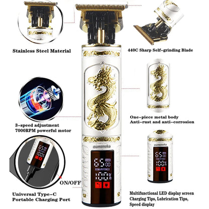 New WaterProof Professional Electric Shaver for Men Razor for Men Mower Beard Trimmer Barber Shaving Machine T9 Hair Clipper Beauty World Shop