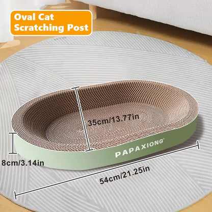 Cat Scrapers Toys for cats Round Oval Cat Scratcher Cat Bed Cat Scratching post Thickening Durable Corn Glue Decal Cardboard Beauty World Shop