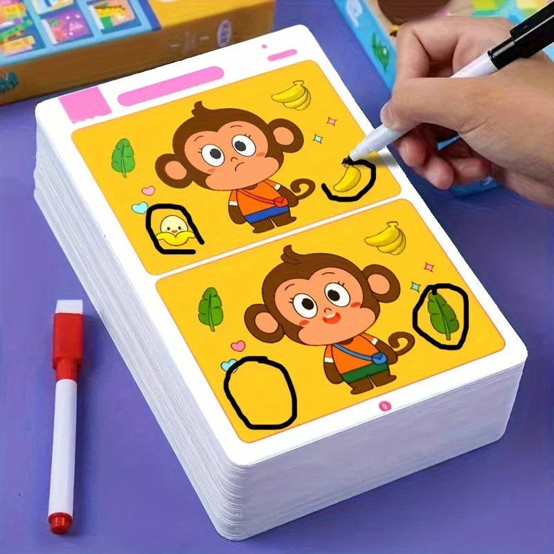 An educational fault finding game: reusable wiping paper for focus and attention training Beauty World Shop