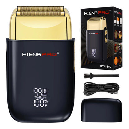 HIENA Shaving Machine Men Electric Shaver Hair Clipper Rechargeable Metal Housing Pro Electric Shaver for Men Electric Home Beauty World Shop