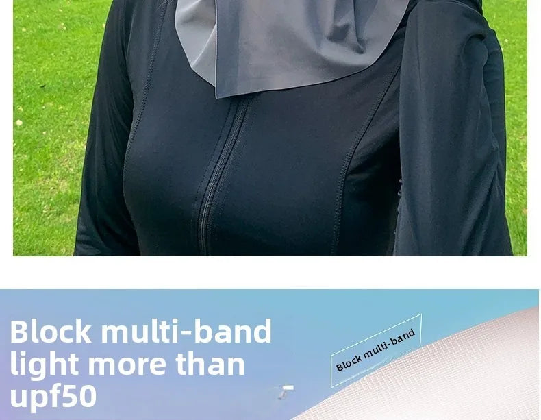 Women Summer UV Protection Neck Scarf Ice Silk Face Mask Cover Outdoor Wrap Cover Sports Cycling Sun Proof Sunscreen Dustproof Beauty World Shop