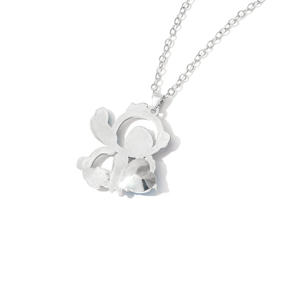 Lilo & Stitch Heart Rhinestone Necklace for Girls Anime Charms Pendant Fashion Jewelry Aesthetic Accessory Birthday Gift Beauty World Shop