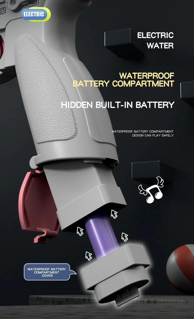 M416 Water Gun Electric Pistol Shooting Toy Full Automatic Summer Shoot Beach Outdoor Fun Toy For Children Boys Girl Adults Gift Beauty World Shop