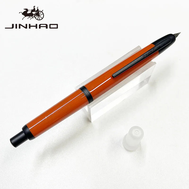 Jinhao 20 Press Retractable Fountain Pen EF/F Nib with Converter Resin Writing Gift Pen Beauty World Shop