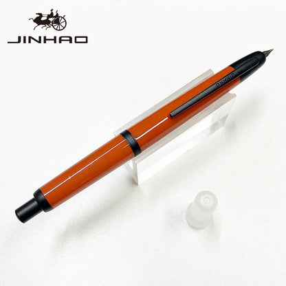 Jinhao 20 Press Retractable Fountain Pen EF/F Nib with Converter Resin Writing Gift Pen Beauty World Shop