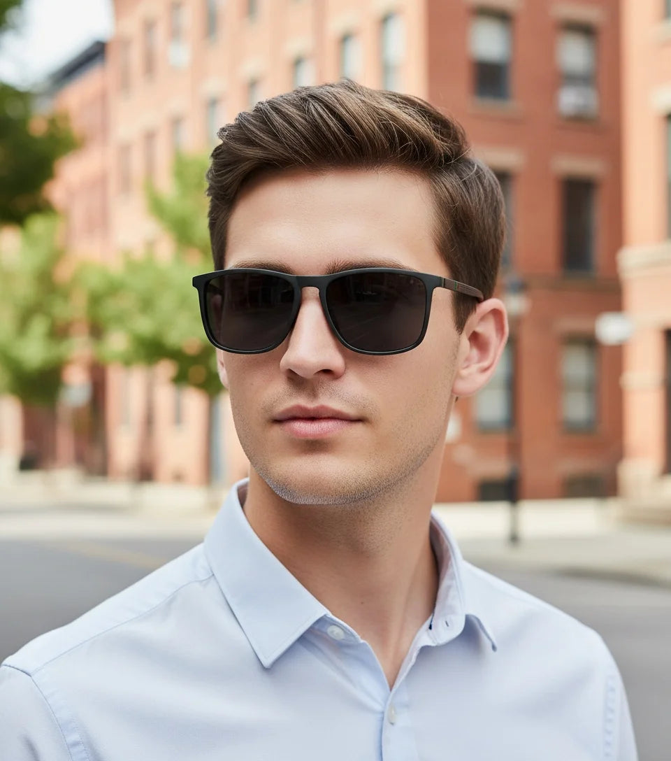 New Style Sun Glasses Driving Glasses Fashionable Square Sun Glasses Men And Women Anti-ultraviolet Sunglasses 1166 Beauty World Shop