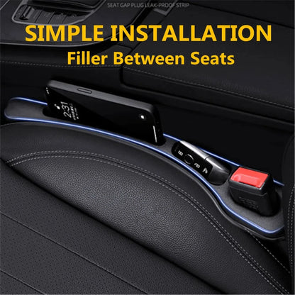 2PCS Car Seat Gap Filler Between Seats Console Organizer Seat Crevice Storage Box Bag Decoration Interior Auto Accessories Beauty World Shop