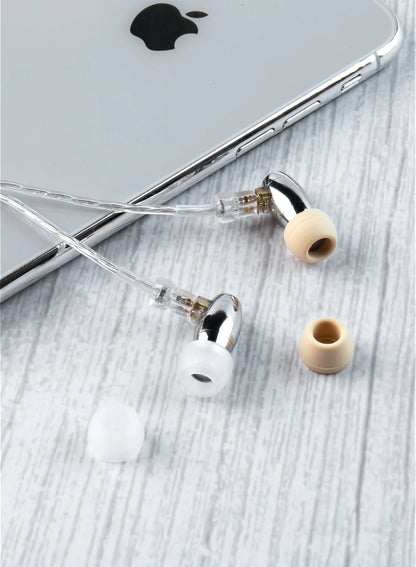 1/16 Pairs(S/M/L/XS) Soft Silicone Replacement Eartips Coffee Clear Earbuds Replacement Ear Pads For KS1 KZ BL03 Earphone New